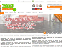Tablet Screenshot of meister-parkett-online-shop.at